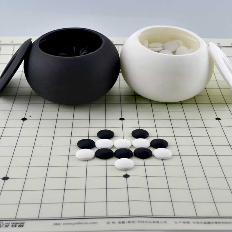 Silicon Weiqi Board Weiqi Game Stones Piese Educational Toy